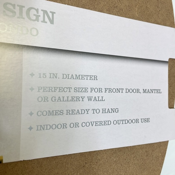 Merry Moments “Merry Christmas” Wooden Circle Hanging Sign - Picture 6 of 6